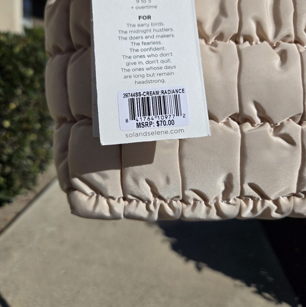 Sol and Selene Radiance Quilted Puffer Nylon Crossbody Bag - Picture 7 of 7